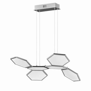 LED-hanglamp Signe Plexiglas/aluminium - 1 lichtbron