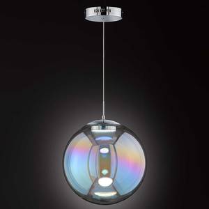 LED-hanglamp Grace Glas/ijzer - 1 lichtbron - Diameter: 40 cm