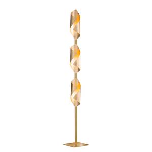 LED-Stehleuchte Safira Eisen - 3-flammig - Gold