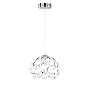 Suspension Gino Plexiglas / Fer - 1 ampoule - Diamètre : 30 cm