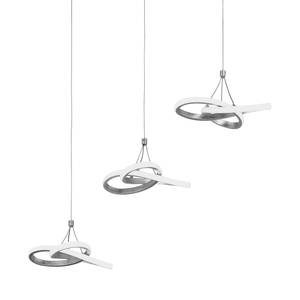 LED-Pendelleuchte Eliot Acrylglas / Eisen - 3-flammig - Eisen