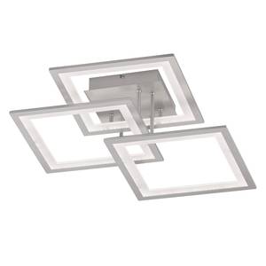 Plafonnier Modesto Plexiglas / Aluminium - 3 ampoules - Fer - Largeur : 50 cm