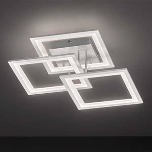 LED-plafondlamp Modesto Plexiglas/aluminium - 3 lichtbronnen - Ijzer - Breedte: 50 cm