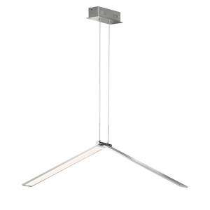 LED-hanglamp Livia Plexiglas/aluminium - 1 lichtbron