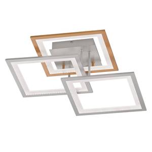 LED-plafondlamp Modesto Plexiglas/aluminium - 3 lichtbronnen - Wit - Breedte: 50 cm