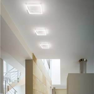 LED-plafondlamp Bard aluminium - 1 lichtbron - Wit