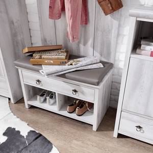 Garderobecombinatie Kerko (5-delig) witte eikenhouten look/taupe