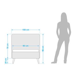 Kopfteil Feda Webstoff - Kobaltblau - Breite: 108 cm