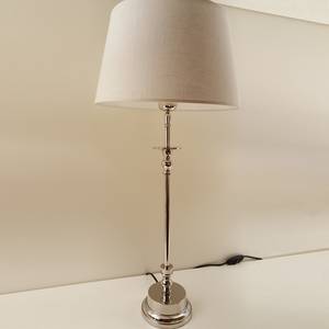 Lampe Laura Coton / Aluminium - 1 ampoule