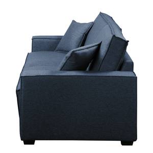 Sofa Muriba II (3-Sitzer) Strukturstoff - Blau