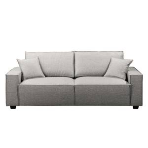 Sofa Muriba II (3-Sitzer) Strukturstoff - Platin