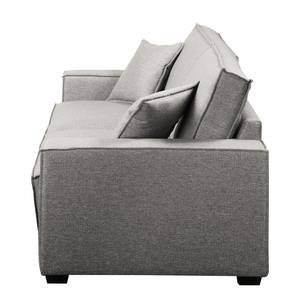 Sofa Muriba II (3-Sitzer) Strukturstoff - Platin