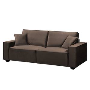 Sofa Muriba III (3-Sitzer) Samt - Braun