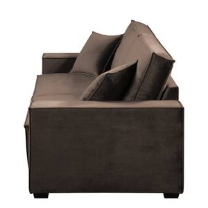 Sofa Muriba III (3-Sitzer) Samt - Braun