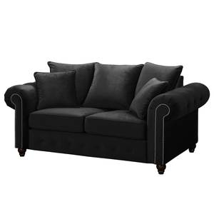 Sofa Solita (2-Sitzer) Samt - Schwarz