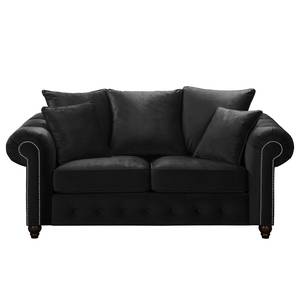 Sofa Solita (2-Sitzer) Samt - Schwarz