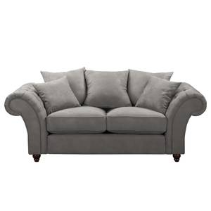 Sofa Pacoa (2-Sitzer) Antiklederlook - Dunkelgrau - Ohne Hocker