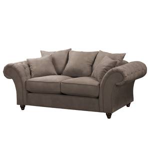 Sofa Pacoa (2-Sitzer) Antiklederlook - Dunkelbraun - Ohne Hocker