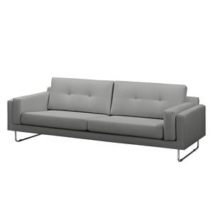 Sofa Perea (3-Sitzer) Strukturstoff - Grau