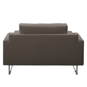 Fauteuil Perea Tissu structuré - Gris foncé