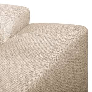 Ecksofa Faraon II Strukturstoff - Beige - Longchair davorstehend rechts