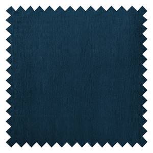 Fauteuil Solita Velours - Bleu foncé - Avec repose-pieds