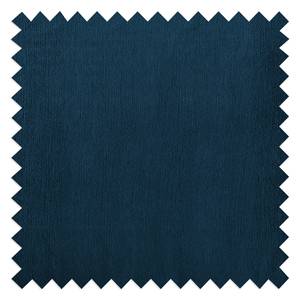 Fauteuil Solita fluweel - Donkerblauw - Met hocker