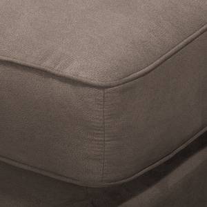 Bigsofa Pacoa Antiklederlook - Dunkelbraun - Mit Hocker