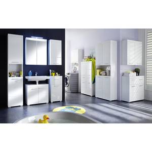 Armoire de salle de bain Amanda Blanc brillant