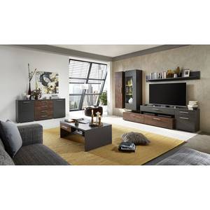 Couchtisch Fabara Matt Grau / Ferro Bronze Dekor