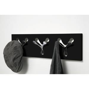 Wandgarderobe Spoon II Metall - Schwarz