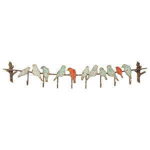 Portemanteau mural Bird Party Acier - Marron / Blanc