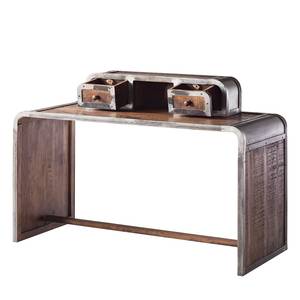 Bureau Wharton Partiellement en acacia massif / Acier - Acacia / Anthracite