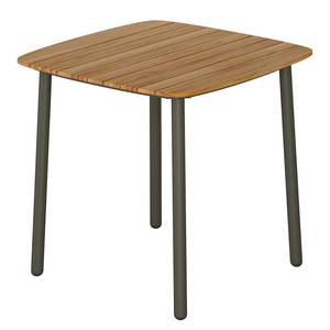 Table de jardin Paia Acacia massif / Acier - Marron/ Anthracite