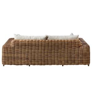 Loungesofa Calla Millor (2-Sitzer) Polyrattan / Webstoff - Beige / Creme