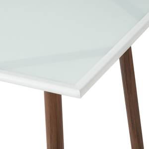 Table de jardin Hawi Plexiglas / Acier - Blanc / Marron