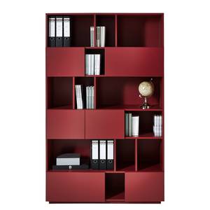 Bibliothèque Tehi Rouge - Largeur : 120 cm