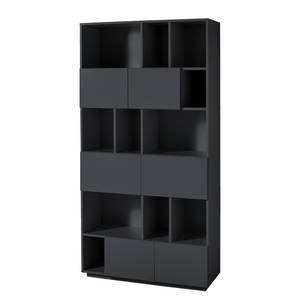 Bibliothèque Tehi Anthracite - Largeur : 100 cm