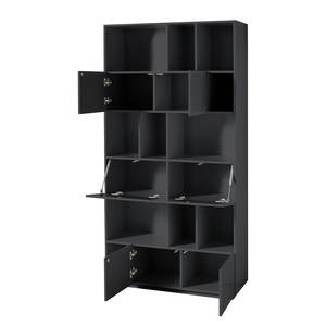 Bibliothèque Tehi Anthracite - Largeur : 100 cm