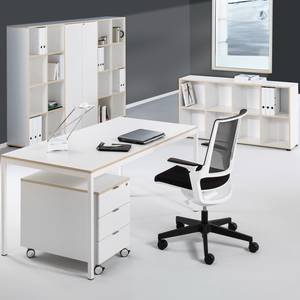 Étagère de bureau Alea Blanc / Bois lamellé