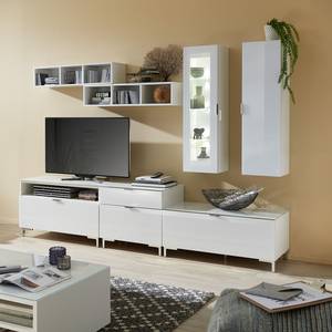 Tv-meubel Gila I wit glas/wit