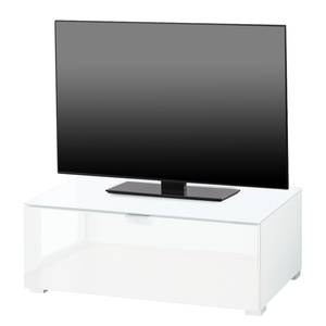 TV-Lowboard Gila I Weißglas/ Weiß