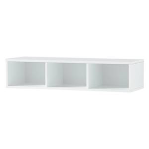 Ensemble meubles TV Gila V (7 éléments) Éclairage inclus - Verre blanc / Blanc