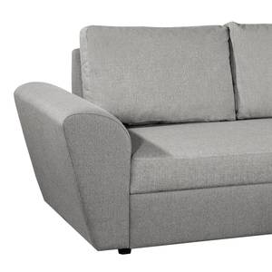 Ecksofa Rufus Webstoff - Grau - Longchair davorstehend rechts