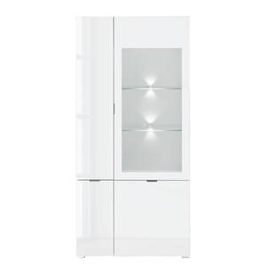 Wohnwand Gila I (6-teilig) Inklusive Beleuchtung - Weißglas/ Weiß
