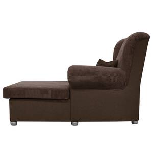 XXL-fauteuil Izabal Ribfluweel - Bruin