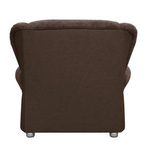 XXL-fauteuil Izabal Ribfluweel - Bruin