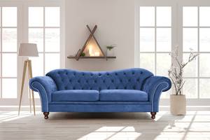 Bigsofa Iriona Microfaser - Jeansblau