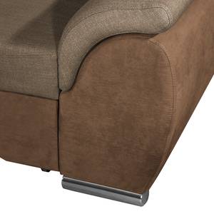 Ecksofa Roseburg Microfaser - Muskat - Longchair davorstehend links