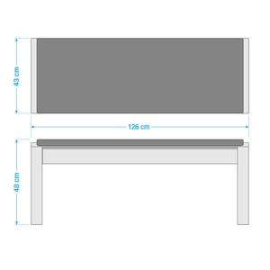 Zitbank Jasmund Lichte pijnboomhouten look/Artisan eikenhouten look - Witte pijnboomhouten look